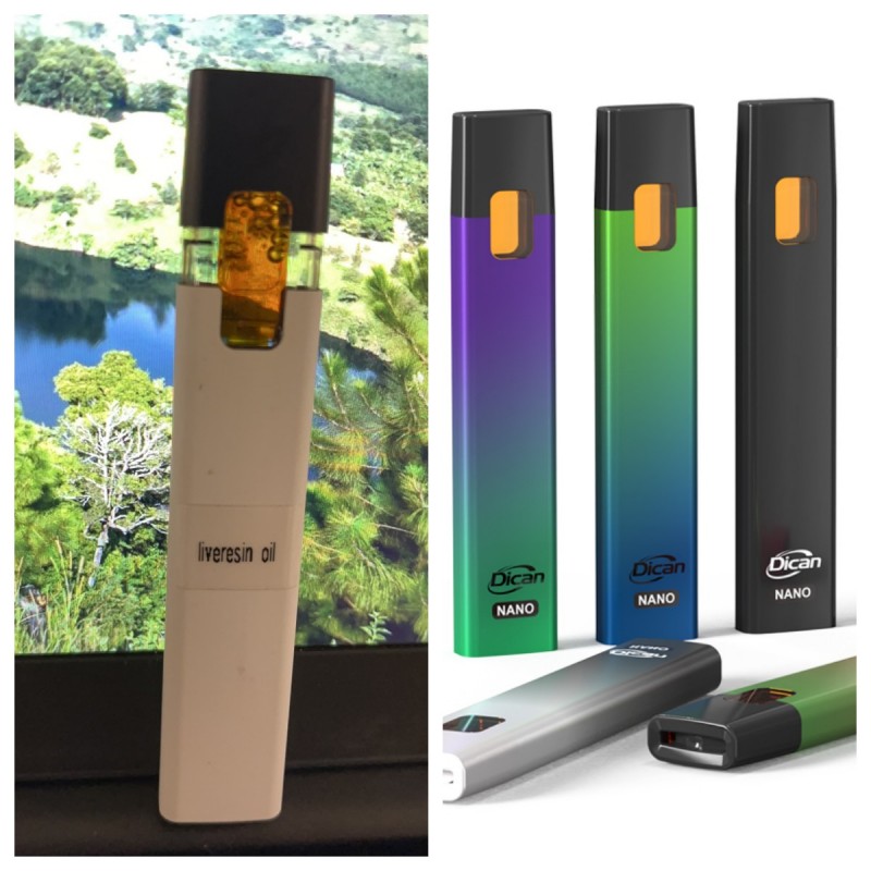 Postløs levende harpiks engangs Cannabis Vape Pod fra DICAN